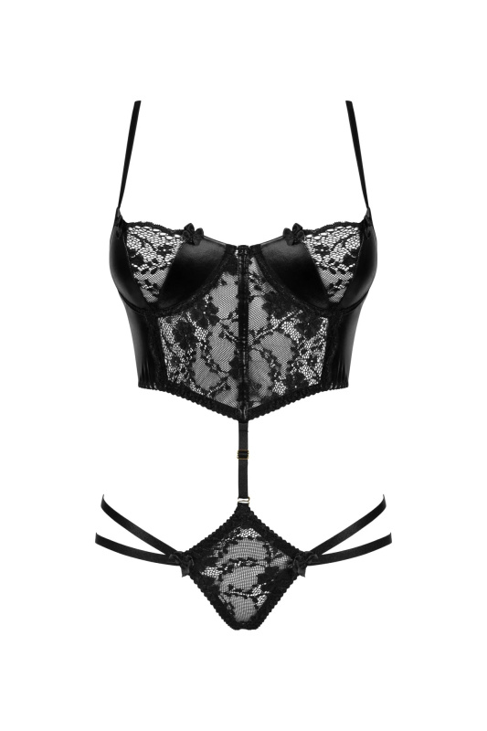 Erotická souprava Nirvina - BEAUTY NIGHT FASHION černá S/M