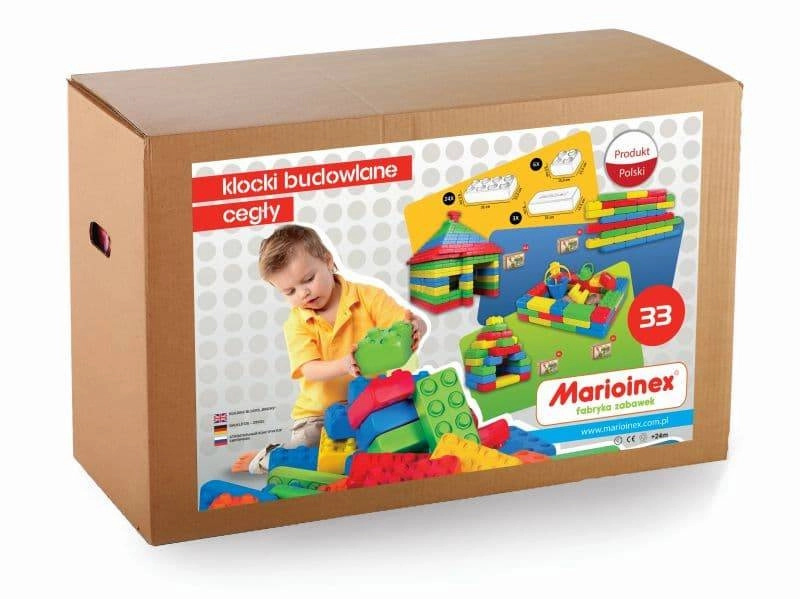 Marioinex Maxi stavební bloky 30ks + kola Marioinex Maxi stavební bloky 30ks + kola