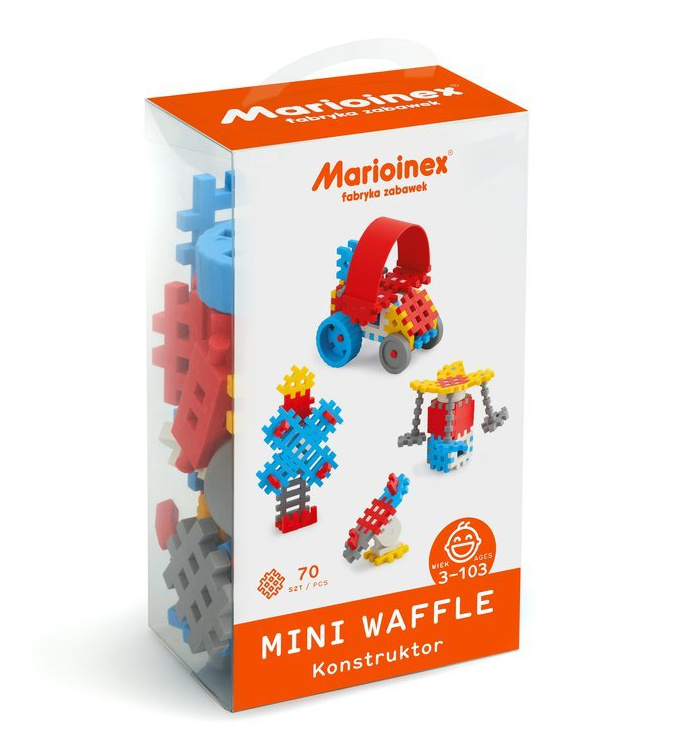 Marioinex MINI WAFLE 70 ks Konstruktér chlapci