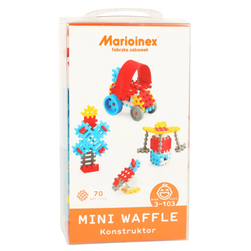 Marioinex MINI WAFLE 70 ks Konstruktér chlapci
