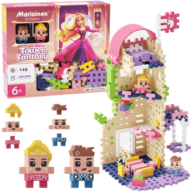 Stavebnice Waffle Mini - Princezna: Věž fantazie