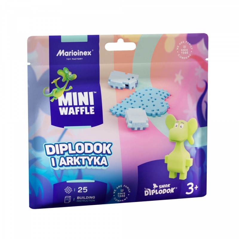 Marioinex Mini Waffle Diplodokus a Arktida 25 ks
