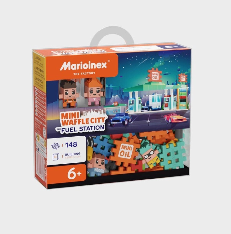 Kreativní stavebnice Mini Waffle - Benzínová stanice