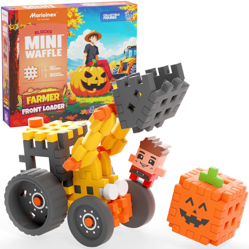 Mini Waffle Farmer – čelní nakladač 50 ks od Marioinex