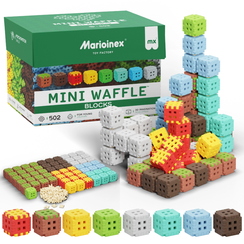 Stavebnice Mini Waffle Blocks 502 ks MARIOINEX