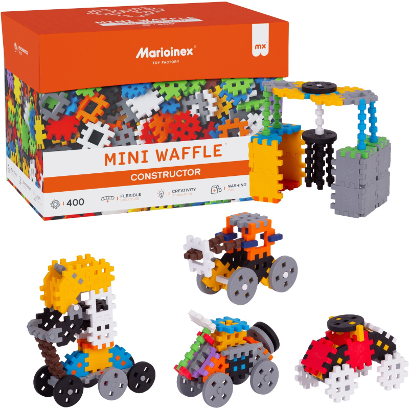 Stavebnice MINI WAFFLE Constructor 400 dílků MARIOINEX