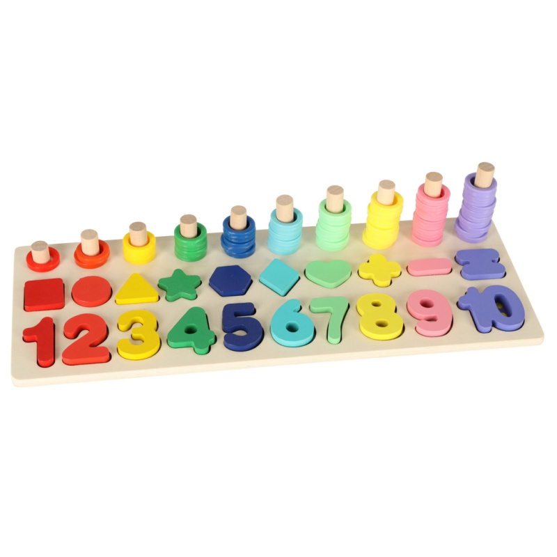 OEM třídič počítadel Montessori čísla 3v1 13x36cm