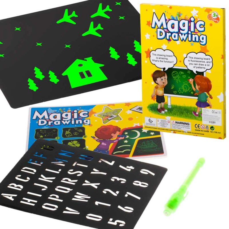 KIK KX6218 Kreativní sada na kreslení s UV perem