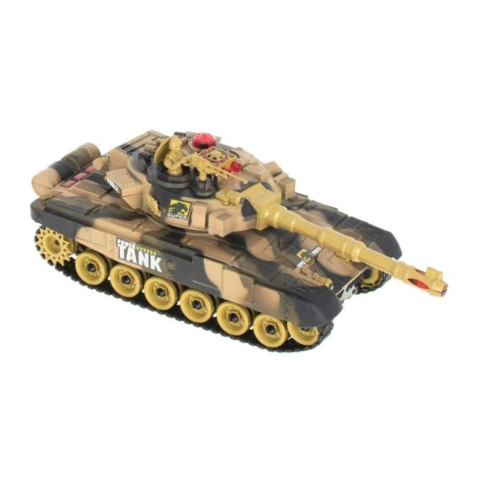 KIK RC tank T-80 No.9995 s dobíjecím packem USB+adaptér 2,4 GHz písková RTR 1:32