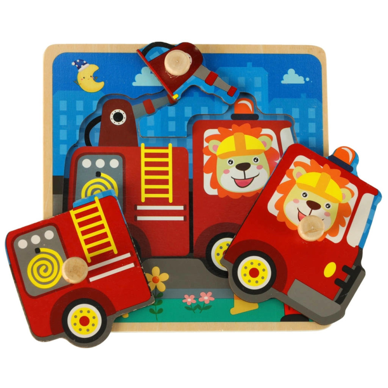 KIK vkládací puzzle Hasičský sbor