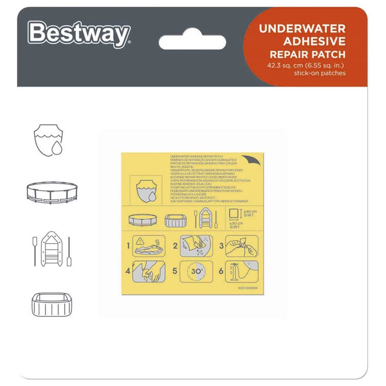 BESTWAY 62091 sada záplat na bazén (10 ks)