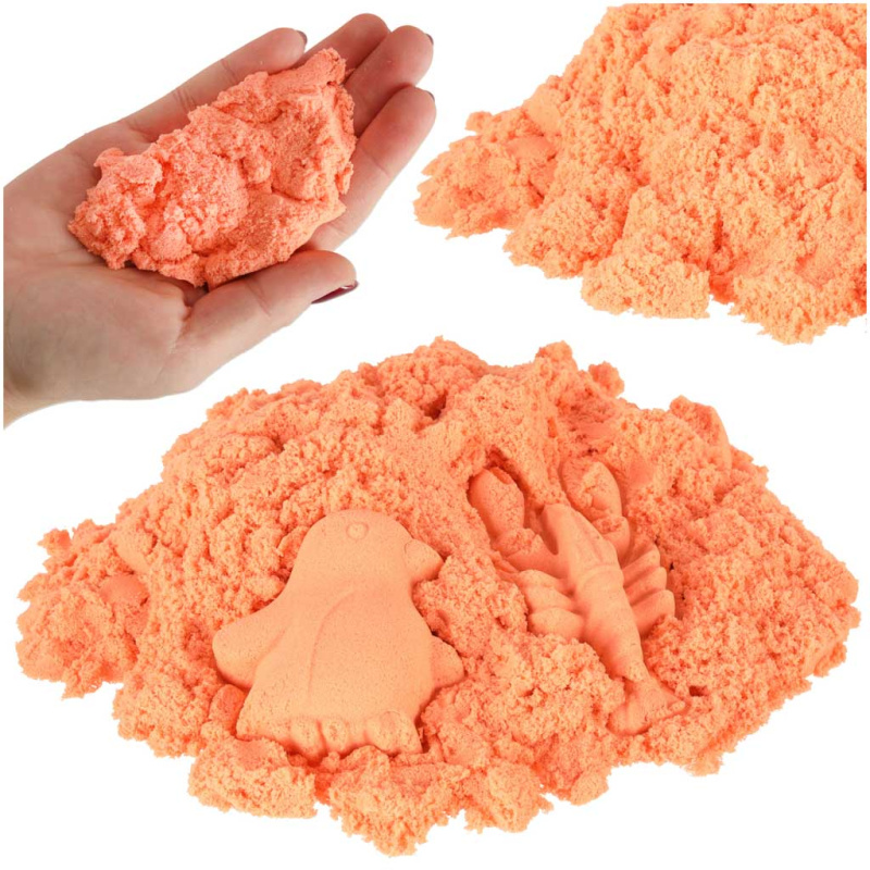 KIK kinetický písek oranžová 1 kg v sáčku