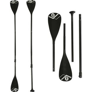 Skládací hliníkové kajakářské pádlo SUP 2v1 nastavitelné 175 - 220 cm