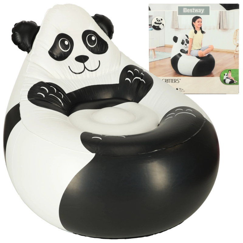 Bestway nafukovací křeslo pro nejmenší panda 72x72x64 cm
