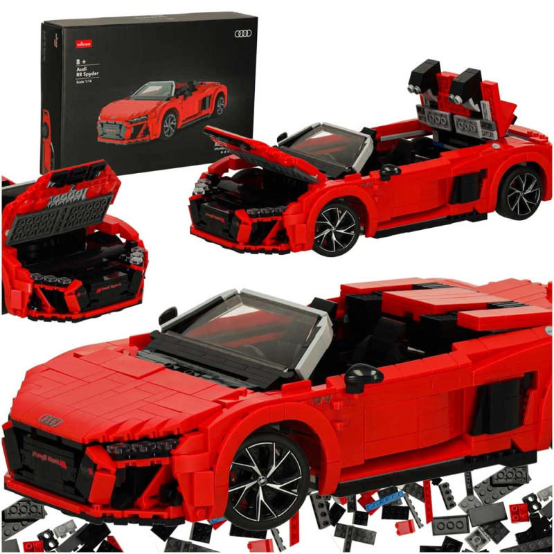 Stavebnice sportovního auta AUDI R8 Spyder 1:14, 1440 dílků
