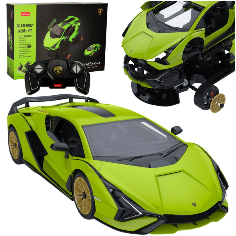 Rastar dálkově ovládané auto Lamborghini Sian 1:18 stavebnice
