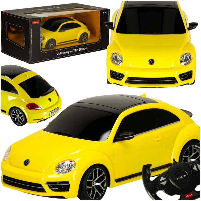 Auto na dálkové ovládání R/C Volkswagen Beetle Rastar 1:14 žluté