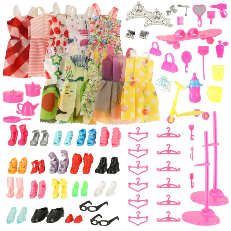 INKA Oblékání panenky sada 85 dílků