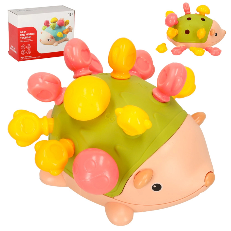 Creative Corner Smyslově vzdělávací montessori zelený ježek
