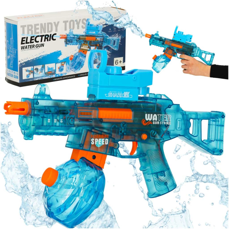 Elektrická vodní pistole modrá 350 ml pro děti