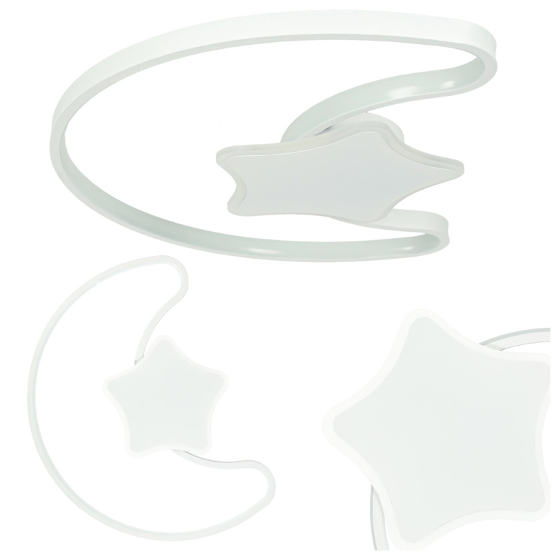 Stropní LED lampa pro dětský pokoj s dálkovým ovládáním