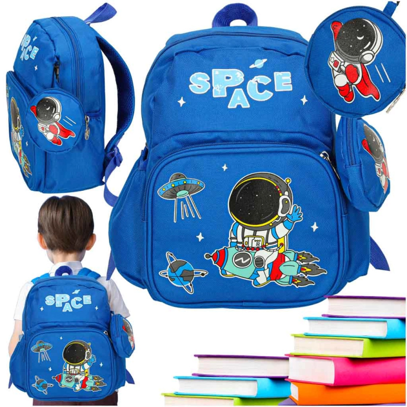 Dětský batoh astronaut pro předškoláky 30x14x23 cm