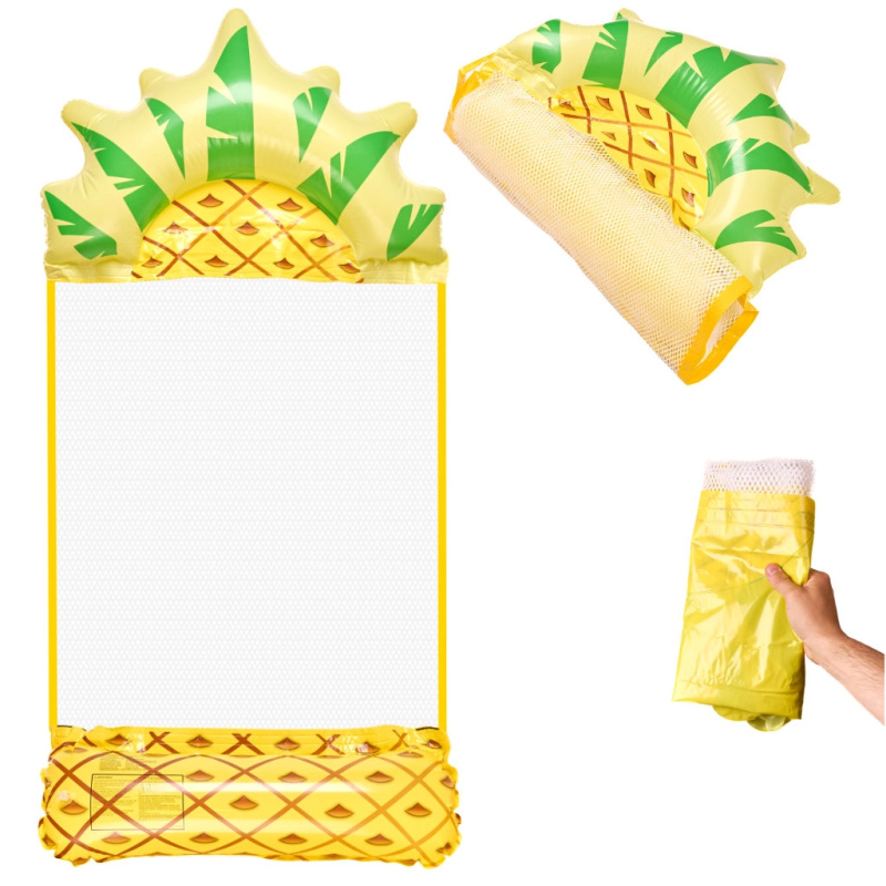 Nafukovací lehátko plážový vodní houpací síť ananas