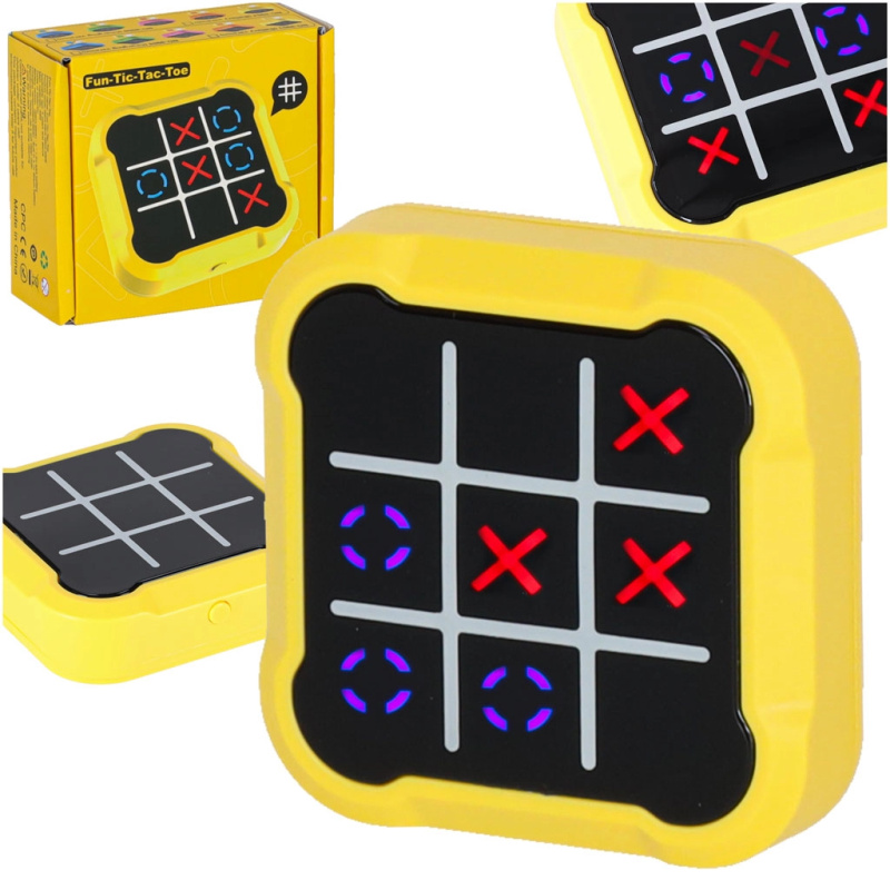 Elektronická hra OXO přenosná žlutá