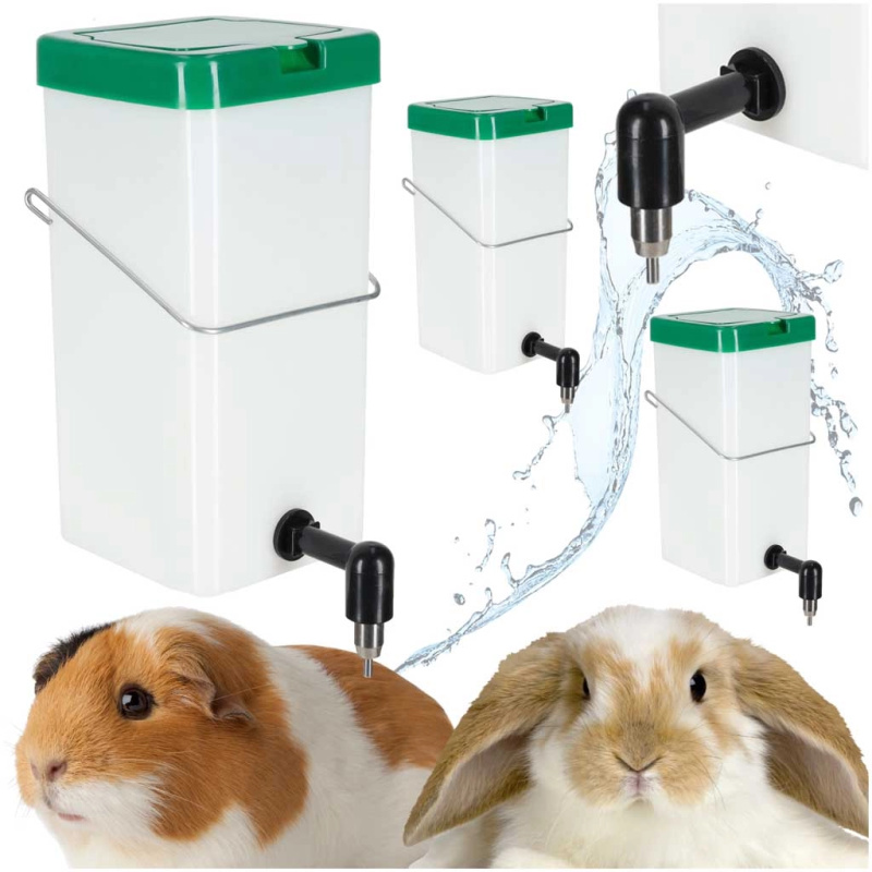 Kapesníkové napáječky pro králíky a hlodavce, kapkové 1 l – sada 3 ks