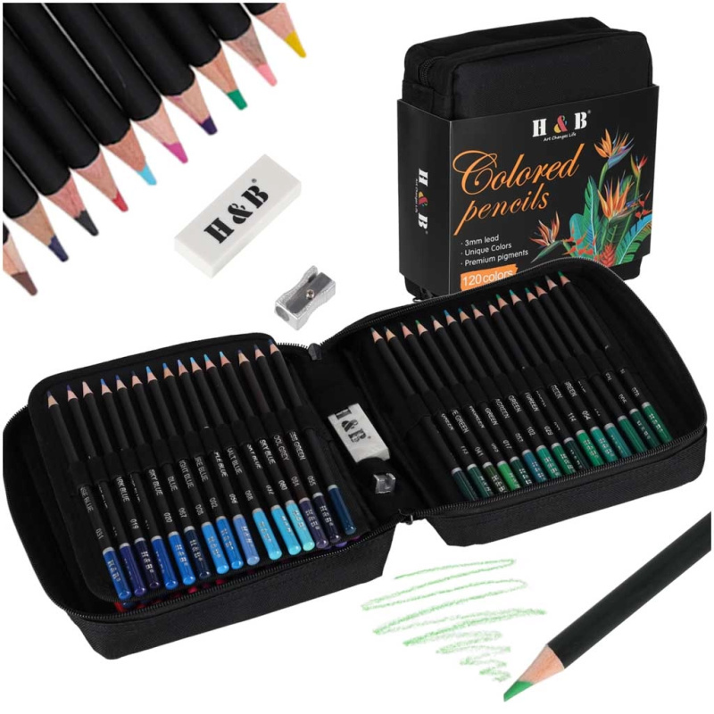 Barevné pastelky v pouzdře 120 ks