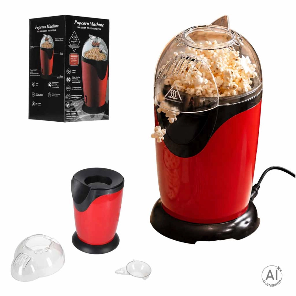 Horkovzdušný popcornovač bez oleje 1200 W
