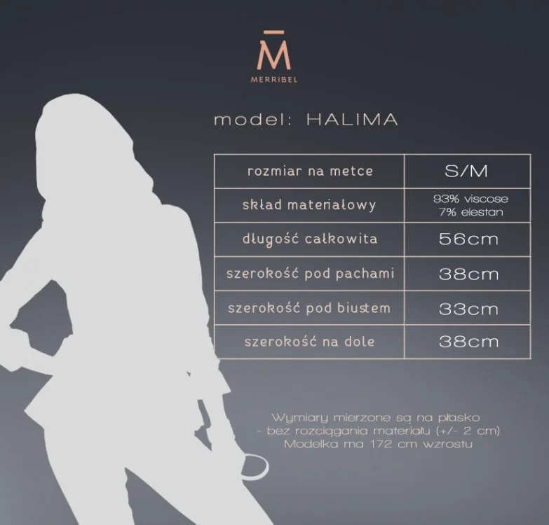 Halima Černá halenka - Merribel S/M