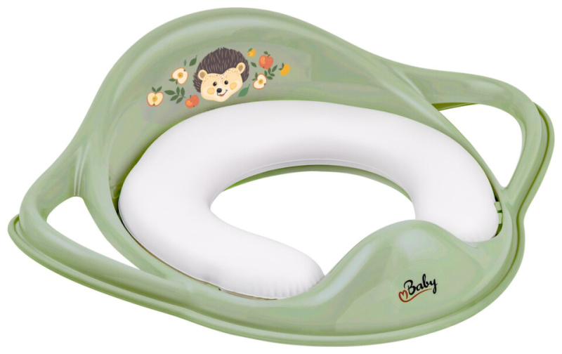 Maltex měkká redukce na WC s úchyty The Nature Buddies Medvěd, šedá