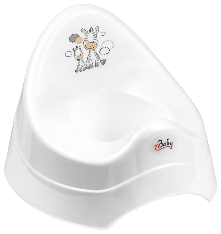 Maltex nočník s hudbou Zebra – bílý