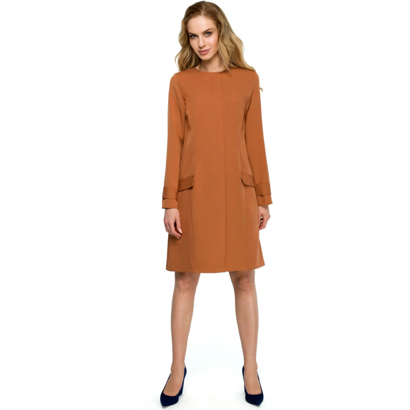 Šaty S117 - Stylove navy blue L