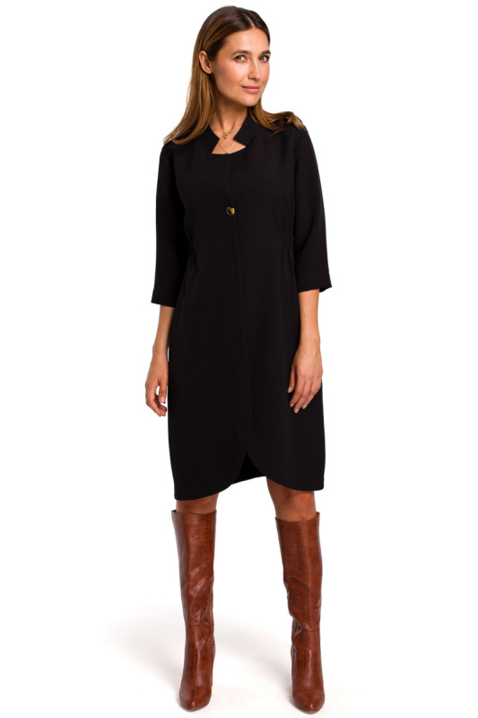 S189 Blejzrové šaty - černé EU XXL