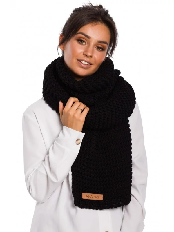 Dlouhá zimní šála BK041 černá - BeWear UNI černá