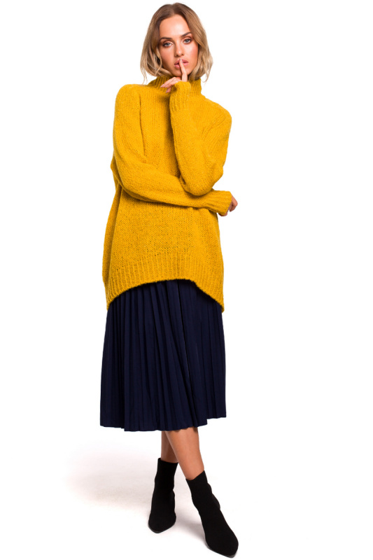 M468 Svetr s vysokým pasem - medový EU S/M