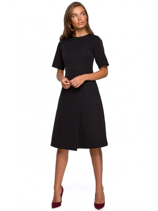 S240 Zavinovací šaty - černé EU XXL