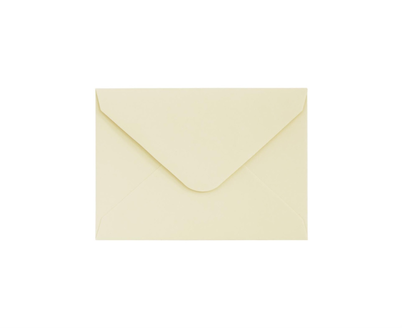 Galeria Papieru Ozdobné obálky hladké - 7 x 10 cm, 130 g/m2, tmavá slonová kost, 10 ks