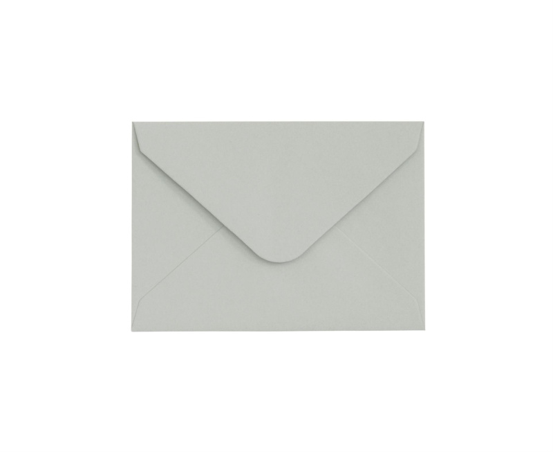 Galeria Papieru Ozdobné obálky hladké - 7 x 10 cm, 130 g/m2, světle šedé, 10 ks