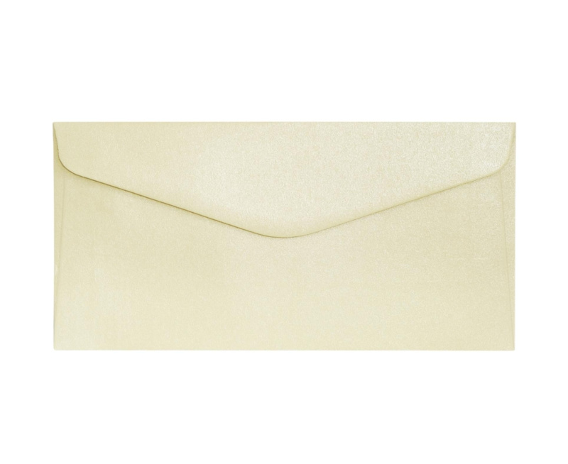 Galeria Papieru Ozdobné obálky Pearl - DL, 150 g/m2, slonová kost, 10 ks