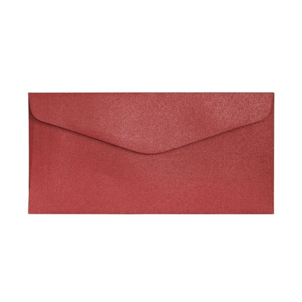 Galeria Papieru Ozdobné obálky Pearl - DL, 150 g/m2, červené, 10 ks