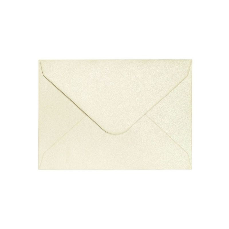 Galeria Papieru Ozdobné obálky Pearl - 7 x 10 cm, 150 g/m2, slonová kost, 10 ks