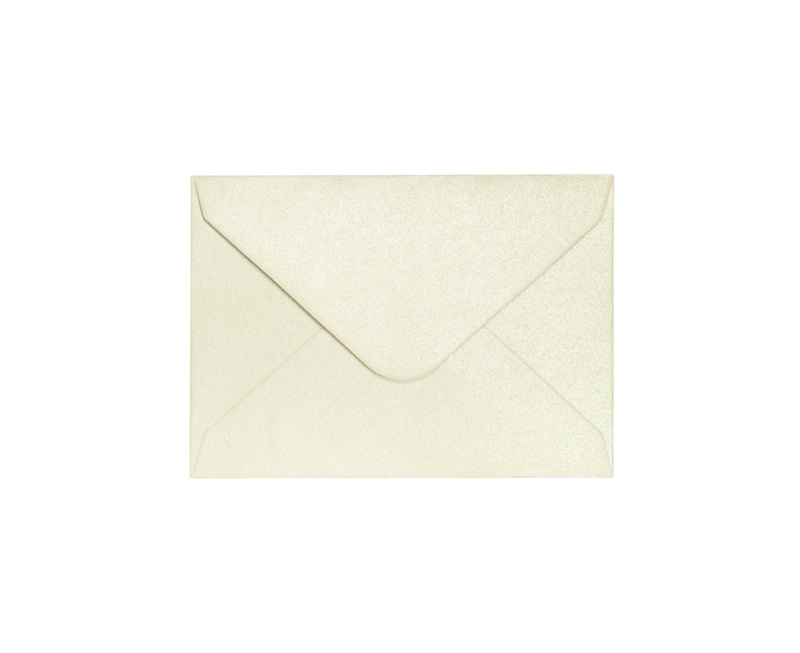 Galeria Papieru Ozdobné obálky Pearl - 7 x 10 cm, 150 g/m2, slonová kost, 10 ks