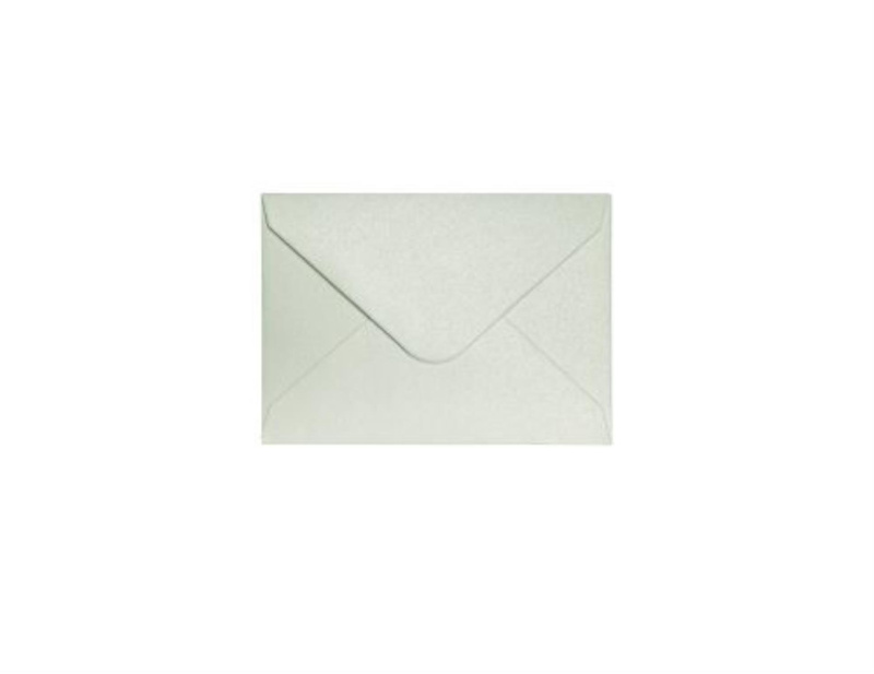 Galeria Papieru Ozdobné obálky Pearl - 7 x 10 cm, 150 g/m2, stříbrné, 10 ks