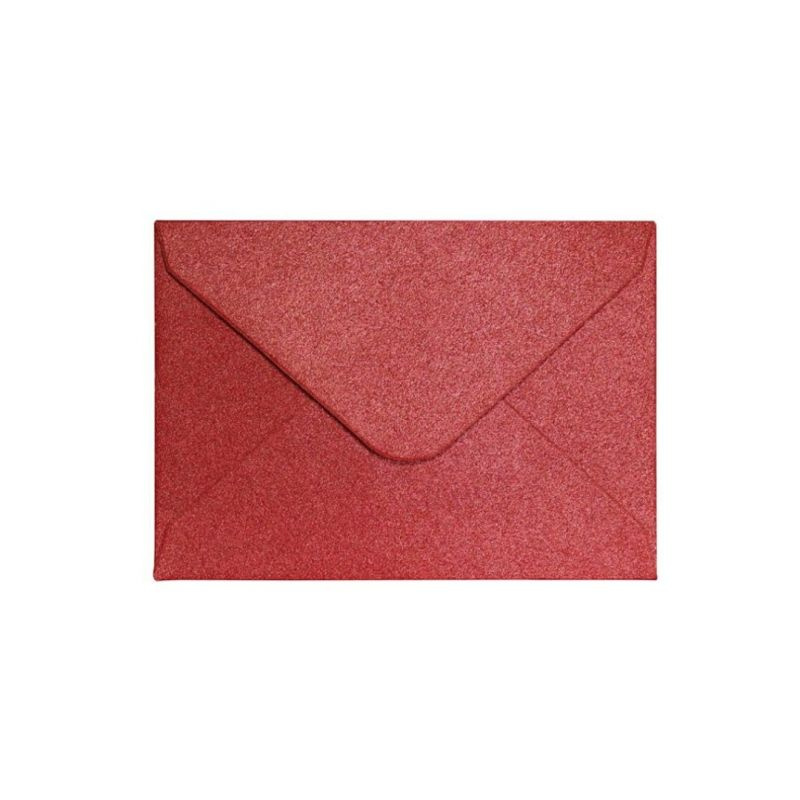 Galeria Papieru Ozdobné obálky Pearl - 7 x 10 cm, 150 g/m2, červené, 10 ks