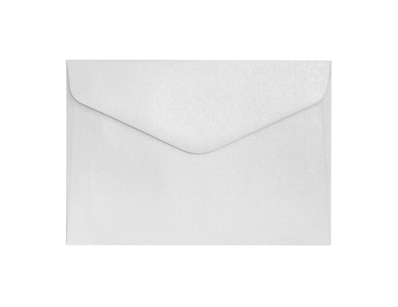 Galeria Papieru Ozdobné obálky Pearl - B6, 150 g/m2 , perleťové, bílé, 10 ks