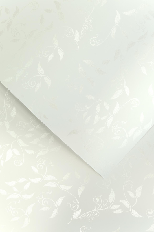 Galeria Papieru Ozdobný papír A4 Liana - 230 g/m2, bílý, 20 listů