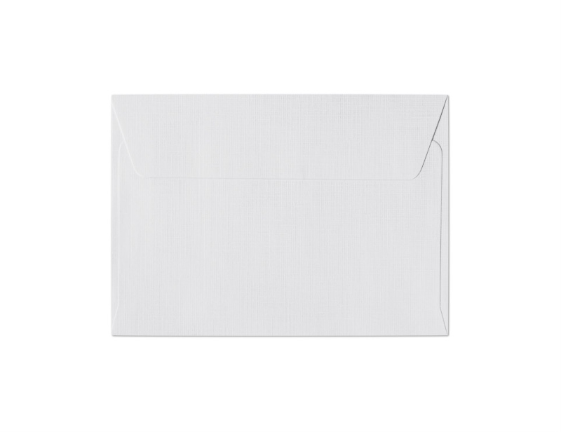 Galeria Papieru Ozdobné obálky Holland - C6, 120 g/m2, struktura látky, bílé, 10 ks